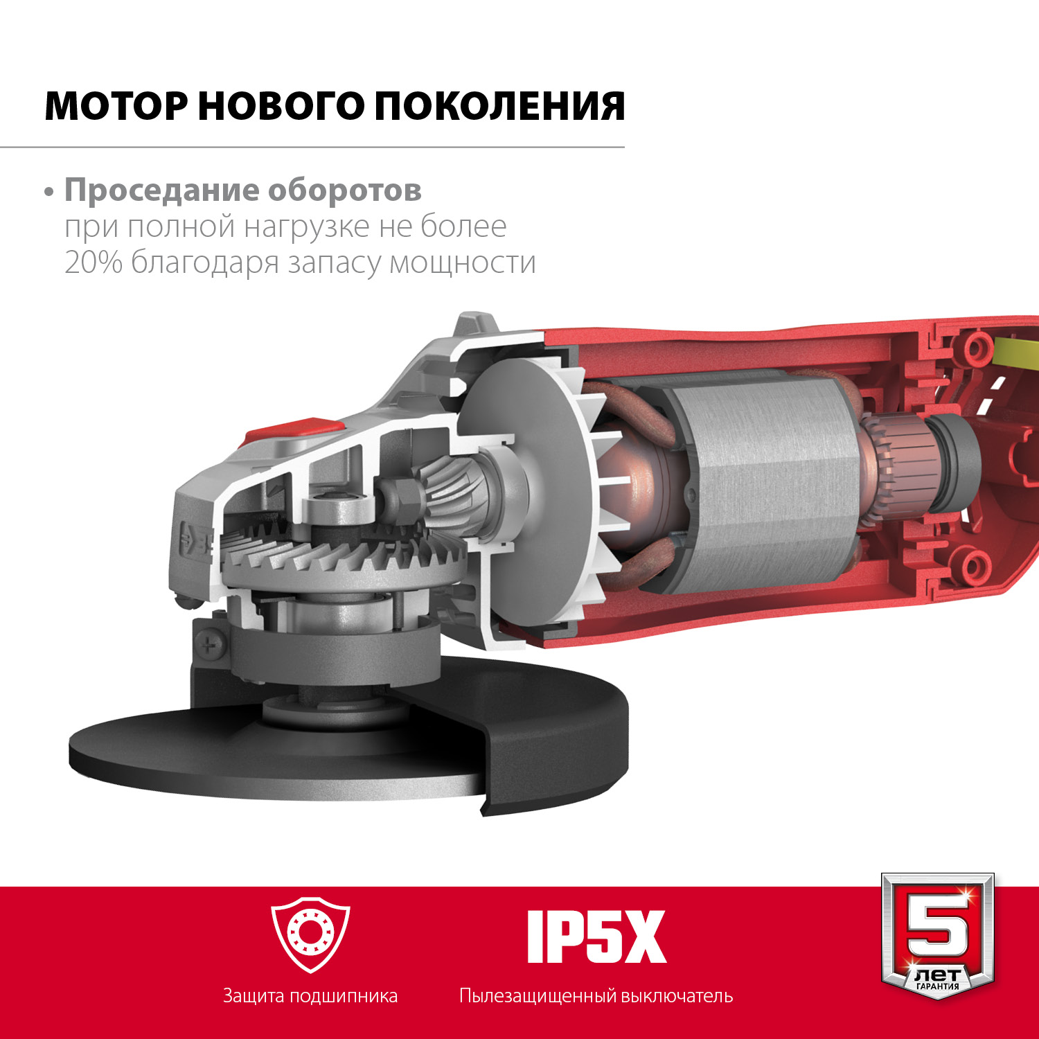 УШМ (Болгарка), 150 мм, компакт УШМ-150-1405