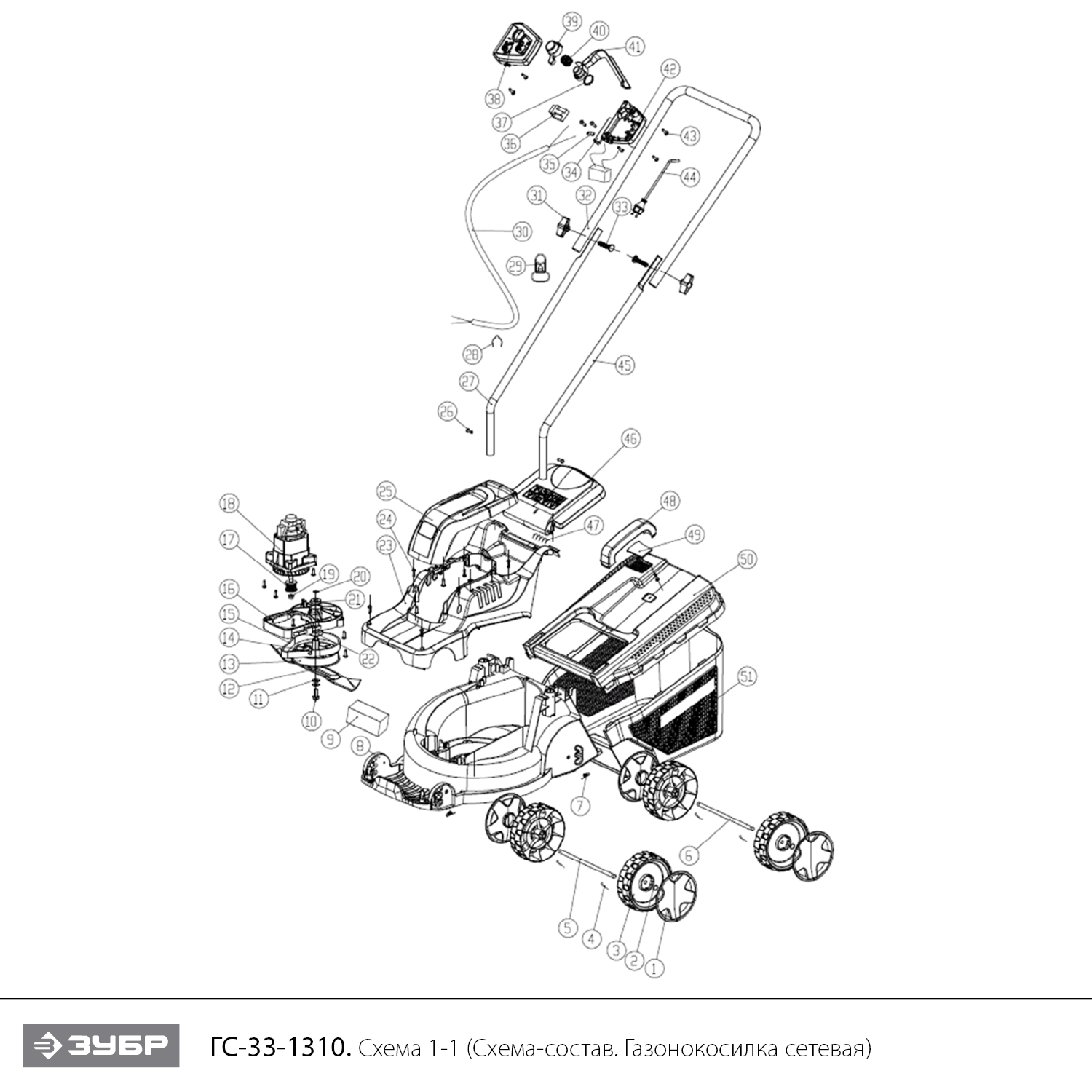 Газонокосилка сетевая ГС-33-1310