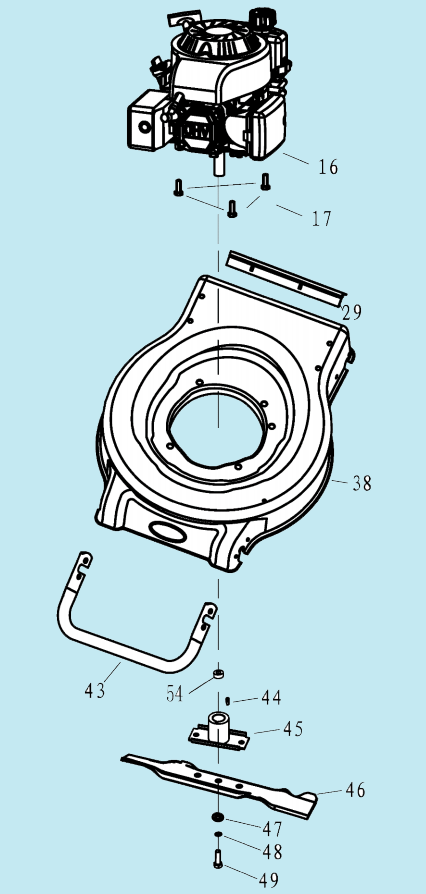 1 НОЖ - АДАПТЕР ГАЗОНОКОСИЛКА CHAMPION LM4122