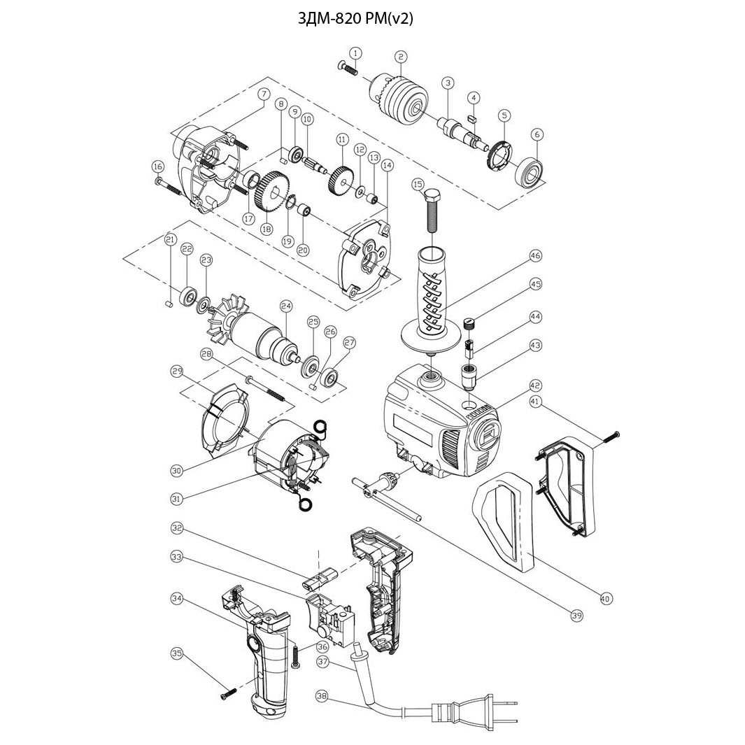 Дрель-миксер ЗДМ-820 РМ